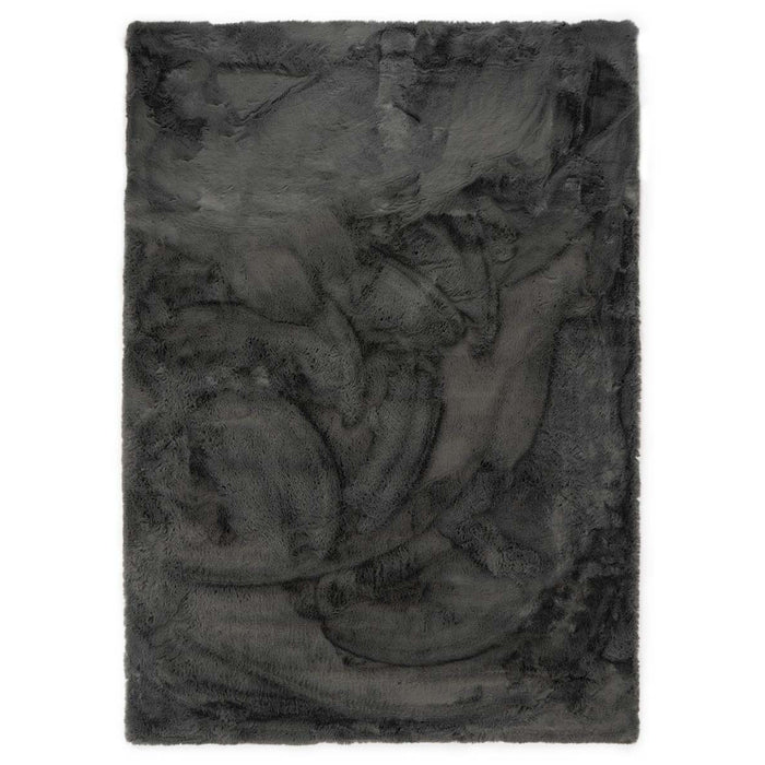 Tapeso Zacht hoogpolig vloerkleed - Comfy plus - donkergrijs - 230x330