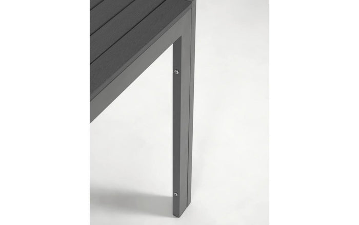 Kave Home - Sirley tuintafel van aluminium in zwart 70 x 70 cm