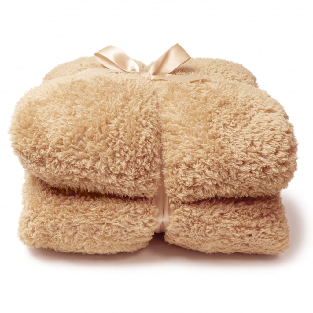 Unique Living Plaid Teddy - Beige|Bruin|Geel - Polyester