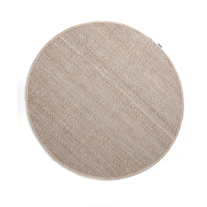 Nordic Weavers Rond wollen vloerkleed Lett - beige|crème - 120 cm