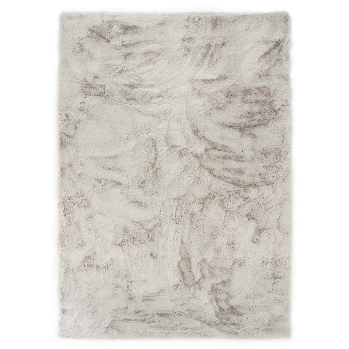 Tapeso Zacht hoogpolig vloerkleed - Comfy plus - lichtgrijs - 80x150