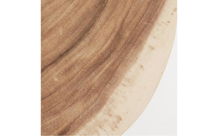 Kave Home - Wellcres massief regenboomhouten bijzettafeltje, Ø 65 cm