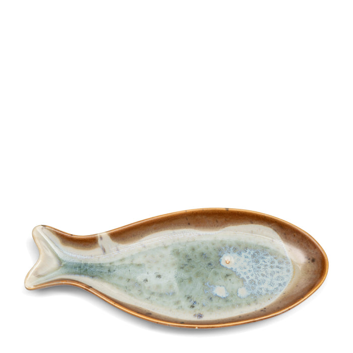 Riviera Maison Serveerschaaltje Beige - Lagos Fish - Porselein