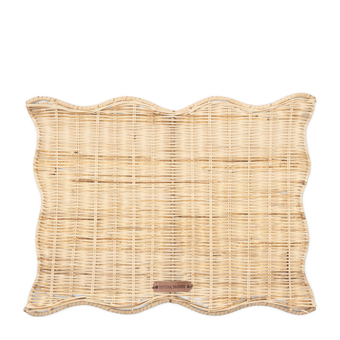 Riviera Maison Placemat Naturel - Benoa - rotan (LxBxH) 45x35x1