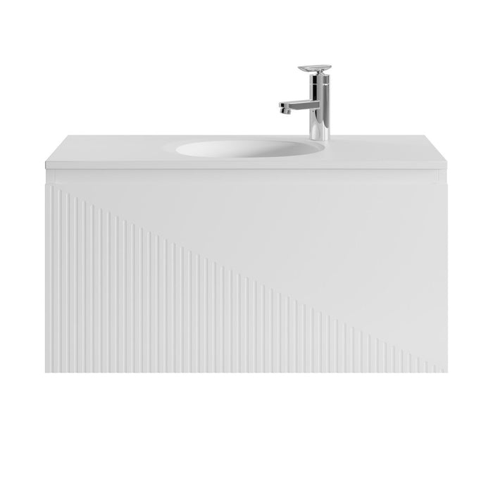 Badplaats Badkamermeubel Set Santana 90 cm - Wit - Badmeubel