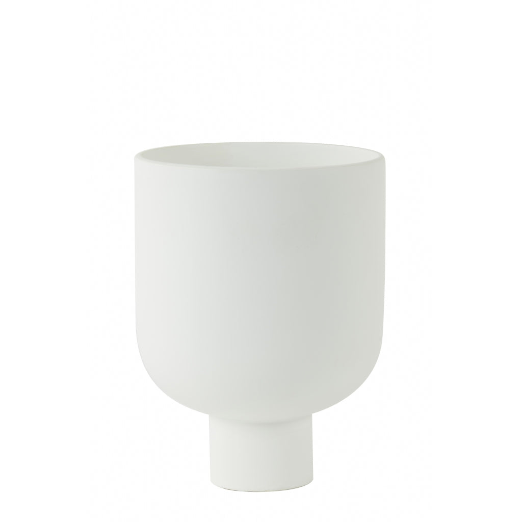 Light & Living Vaas Nukri M - Wit - Keramiek - 17x23x17cm (BxHxD)