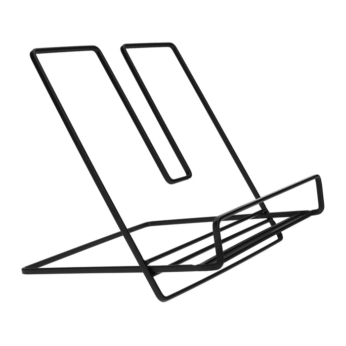 QUVIO Boekenstandaard - 20 x 20 x 21 cm - Metaal - Zwart