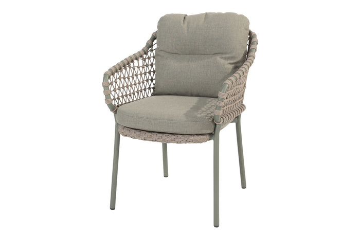 4 Seasons Jura|Prado ronde tuinset - Ø130 cm. - stapelbaar