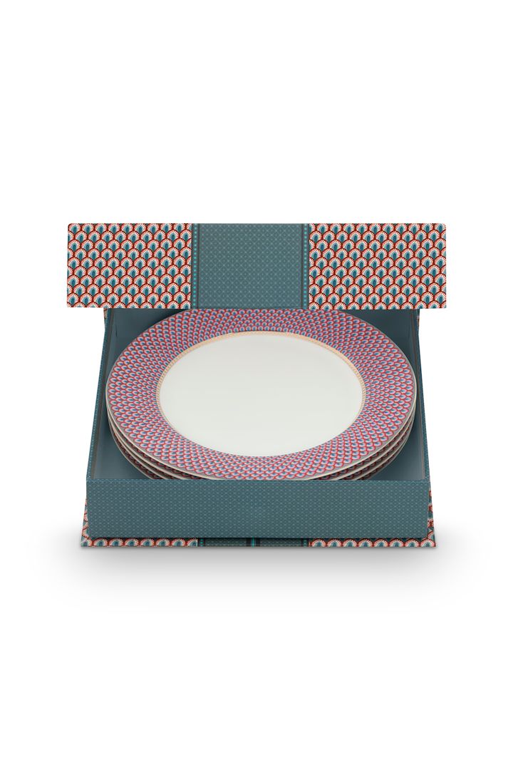 Pip Studio Borden - Flower Festival - Set van 4 - 26.5cm