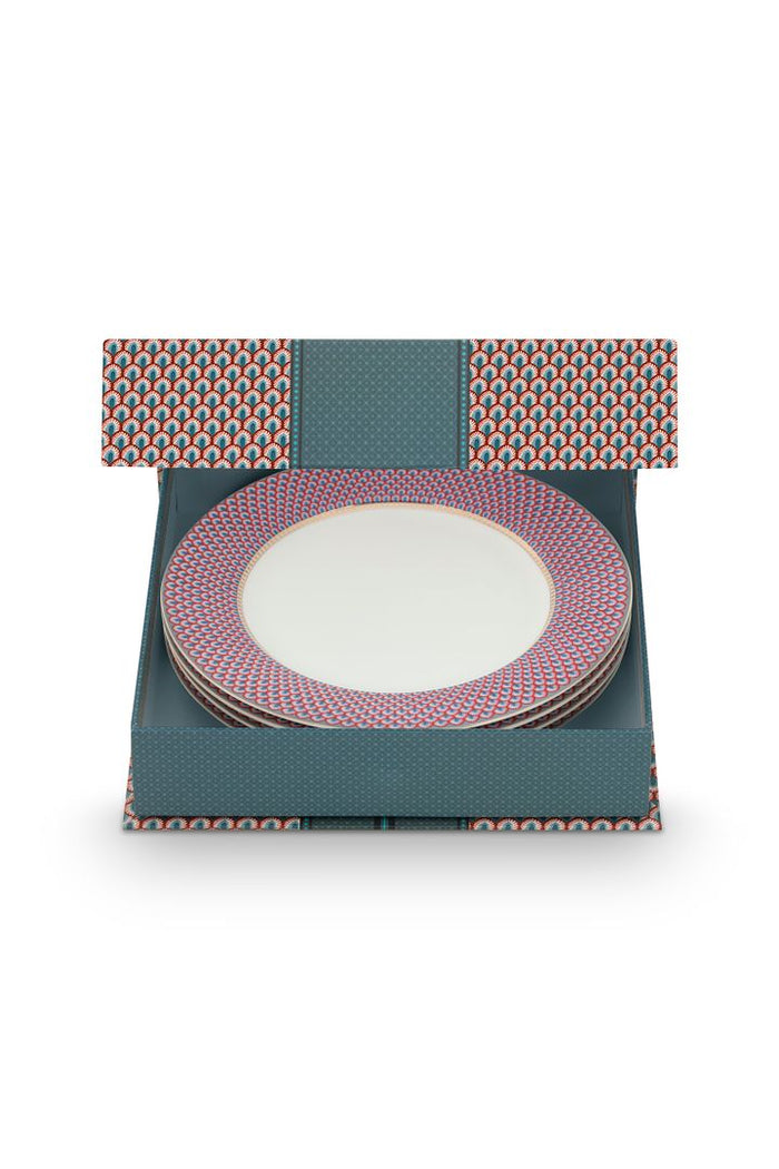 Pip Studio Borden - Flower Festival - Set van 4 - 26.5cm