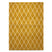 Nordic Weavers Wollen vloerkleed - ruiten Vinduer - okergeel|crème -