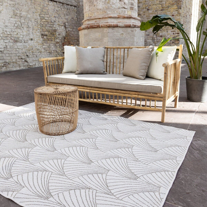 Interieur05 Buitenkleed Deco bruin|grijs dubbelzijdig - 200x290 cm