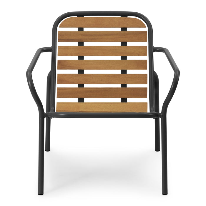 Normann Copenhagen Vig Loungestoel Robiniahout - Zwart