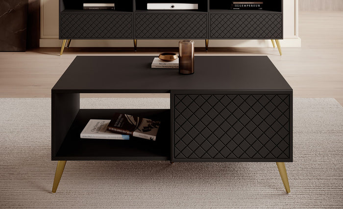 Meubella Salontafel Tadeo - Zwart - 99 cm