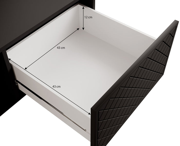 Meubella Salontafel Tadeo - Zwart - 99 cm