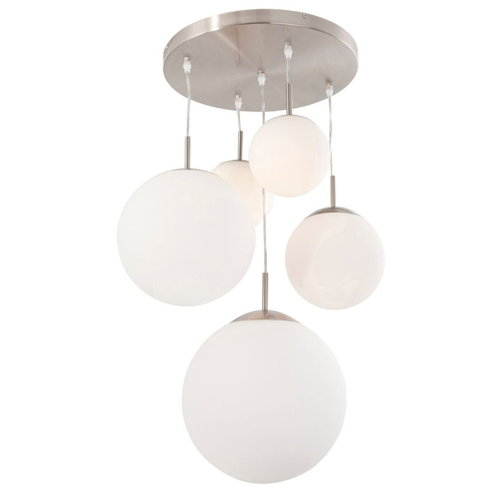 Steinhauer - hanglamp - Bollique - staal - glas metaal - Ø 60cm - E27 - 7376ST