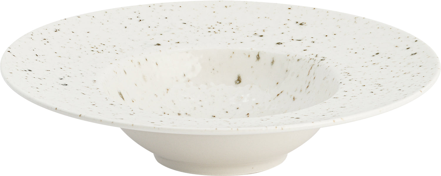 Lite-Body Hermes Pastabord - 6 stks - 28 cm - Wit reliëf olijf spikkel