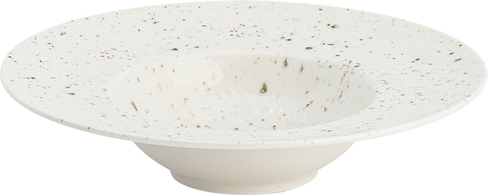 Lite-Body Hermes Pastabord - 6 stks - 28 cm - Wit reliëf olijf spikkel