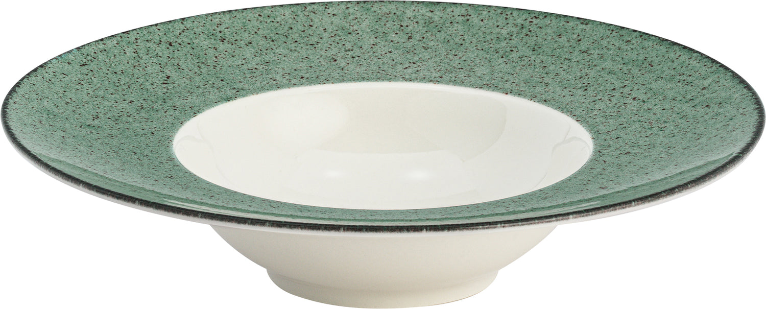 Lite-Body Hermes Pastabord - 6 stuks - Ø28 cm - Mintgroen spikkel