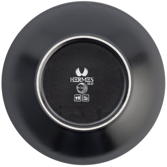Lite-Body Hermes Pastabord - Set van 6 stuks - 28 cm - Zwart mat