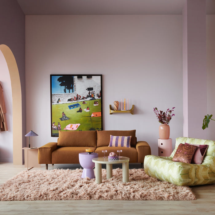 HKliving Striped Velvet Sierkussen 30 x 50 cm - Midsummer