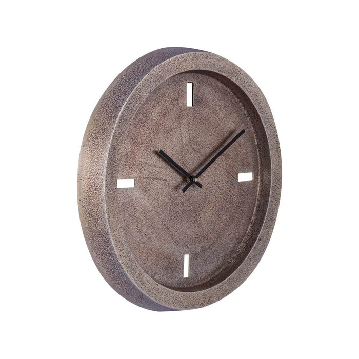 PTMD Klok Endor - 38x38x4 cm - Aluminium - Goud