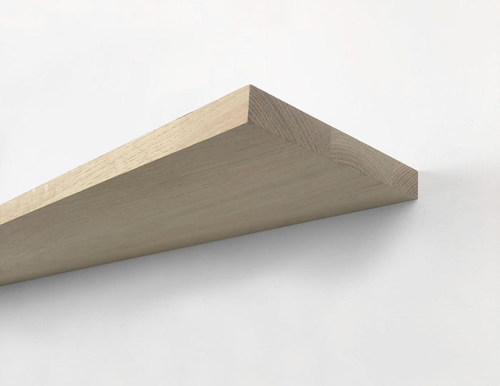 WoodBrothers Eikenhouten zwevende wandplank recht 150x20x2,5cm