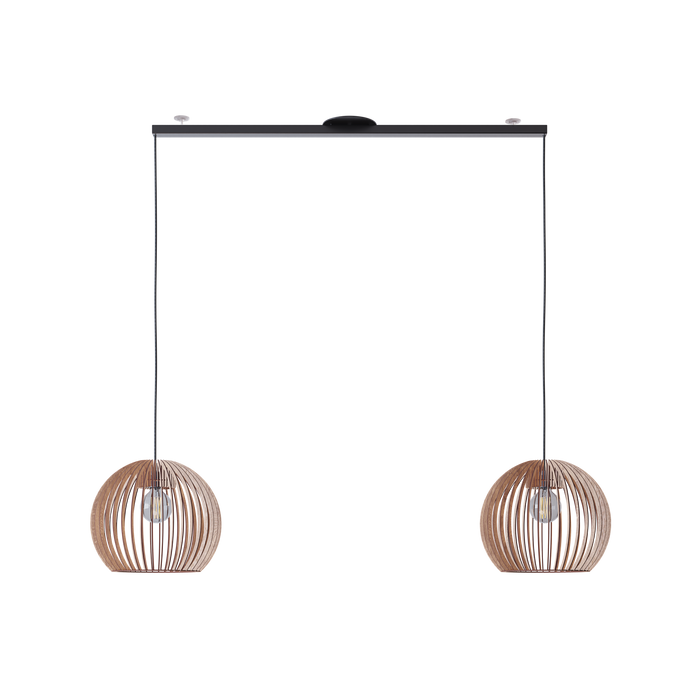Lightswing® Twin Ophangsysteem voor twee Hanglampen - Mat zwart 90cm
