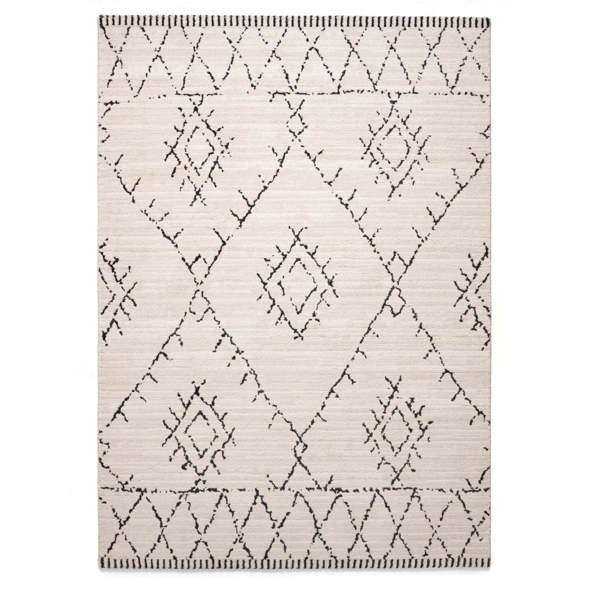 Boho&me Berber vloerkleed Beni Ouarain Sufian - crème|zwart - 80x150