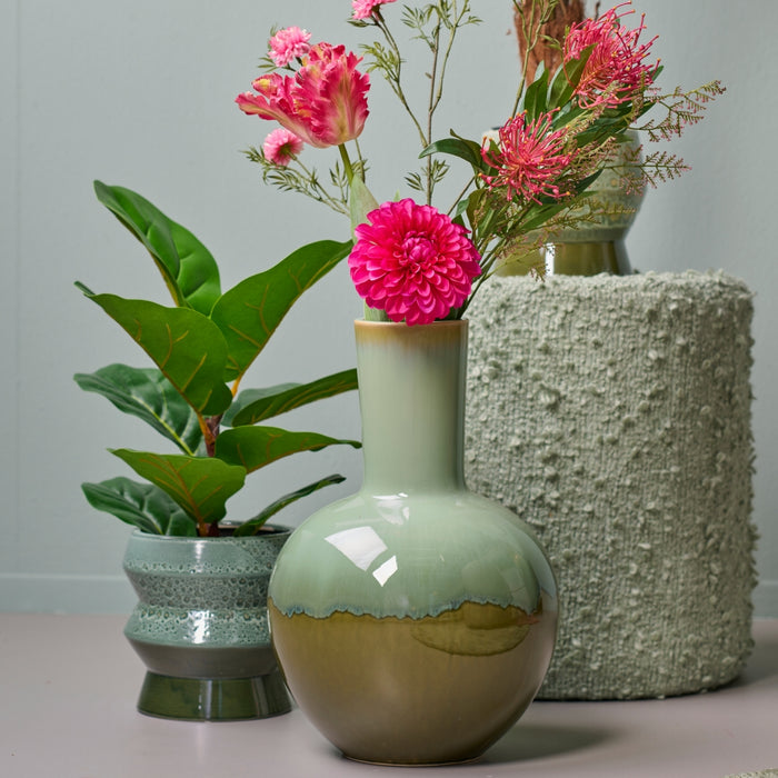 Mica Decorations Vaas Holm H 42 cm - Groen