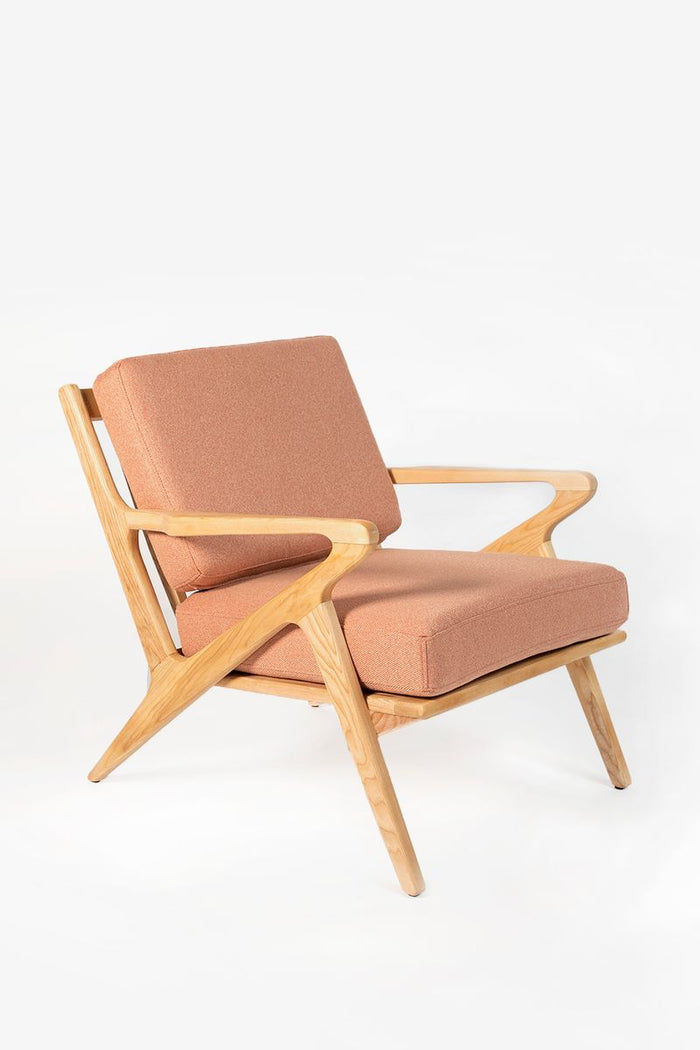 Sissy-Boy Houten stoel mid century roze