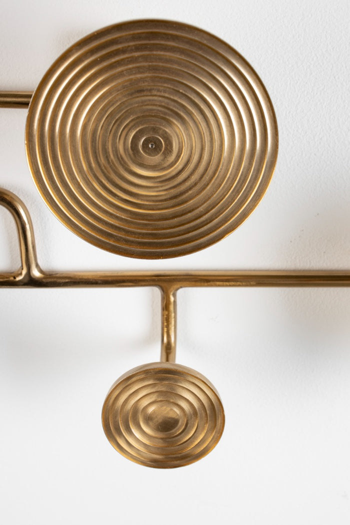 BOLD MONKEY Wall Coat Rack Hypnotising Brass