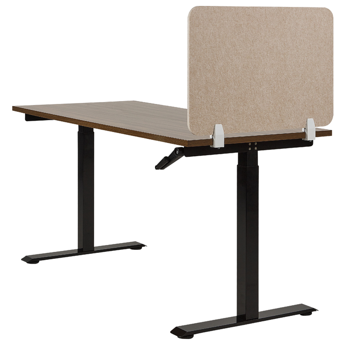 Beliani - SPLIT - Bureauscherm - Beige - 72 x 50 cm - Polyester