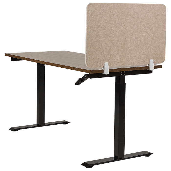 Beliani - SPLIT - Bureauscherm - Beige - 50 x 80 cm - Polyester