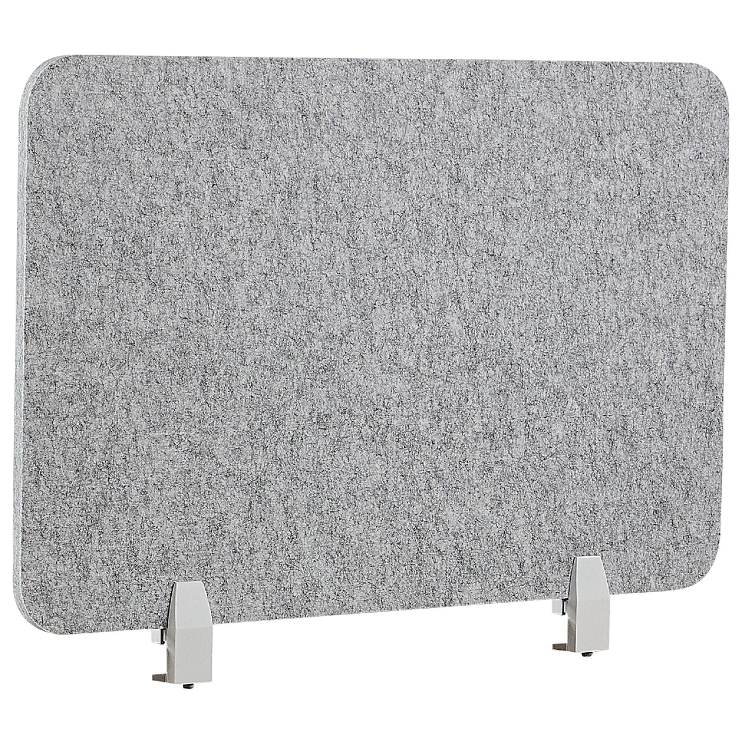 Beliani - SPLIT - Bureauscherm - Lichtgrijs - 50 x 80 cm - Polyester