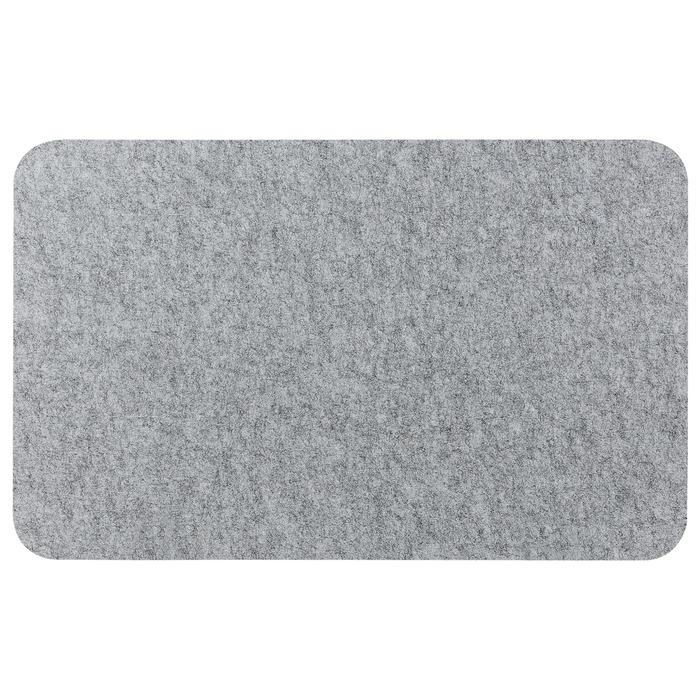 Beliani - SPLIT - Bureauscherm - Lichtgrijs - 50 x 80 cm - Polyester