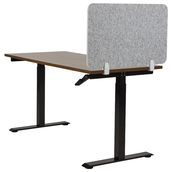 Beliani - SPLIT - Bureauscherm - Lichtgrijs - 50 x 80 cm - Polyester