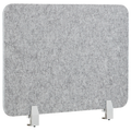 Beliani - SPLIT - Bureauscherm - Lichtgrijs - 72 x 50 cm - Polyester