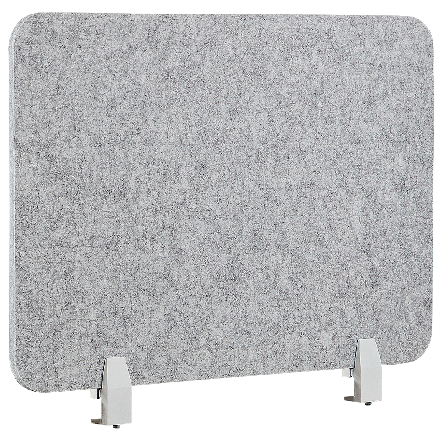 Beliani - SPLIT - Bureauscherm - Lichtgrijs - 72 x 50 cm - Polyester