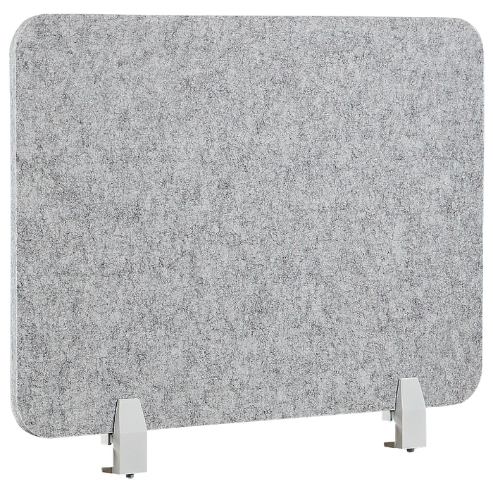 Beliani - SPLIT - Bureauscherm - Lichtgrijs - 72 x 50 cm - Polyester