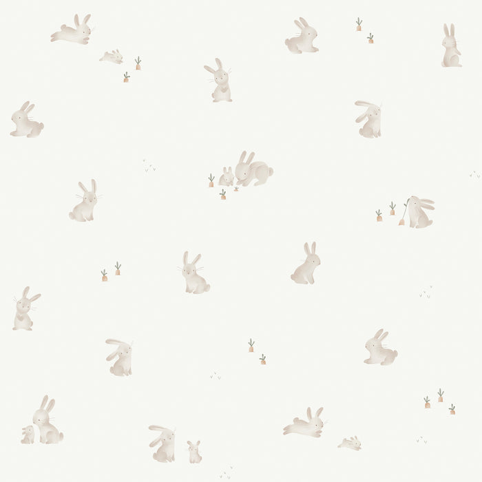 Little Dutch Baby Bunny Behang Kinderkamer - Dieren - 10mx52cm - Beige