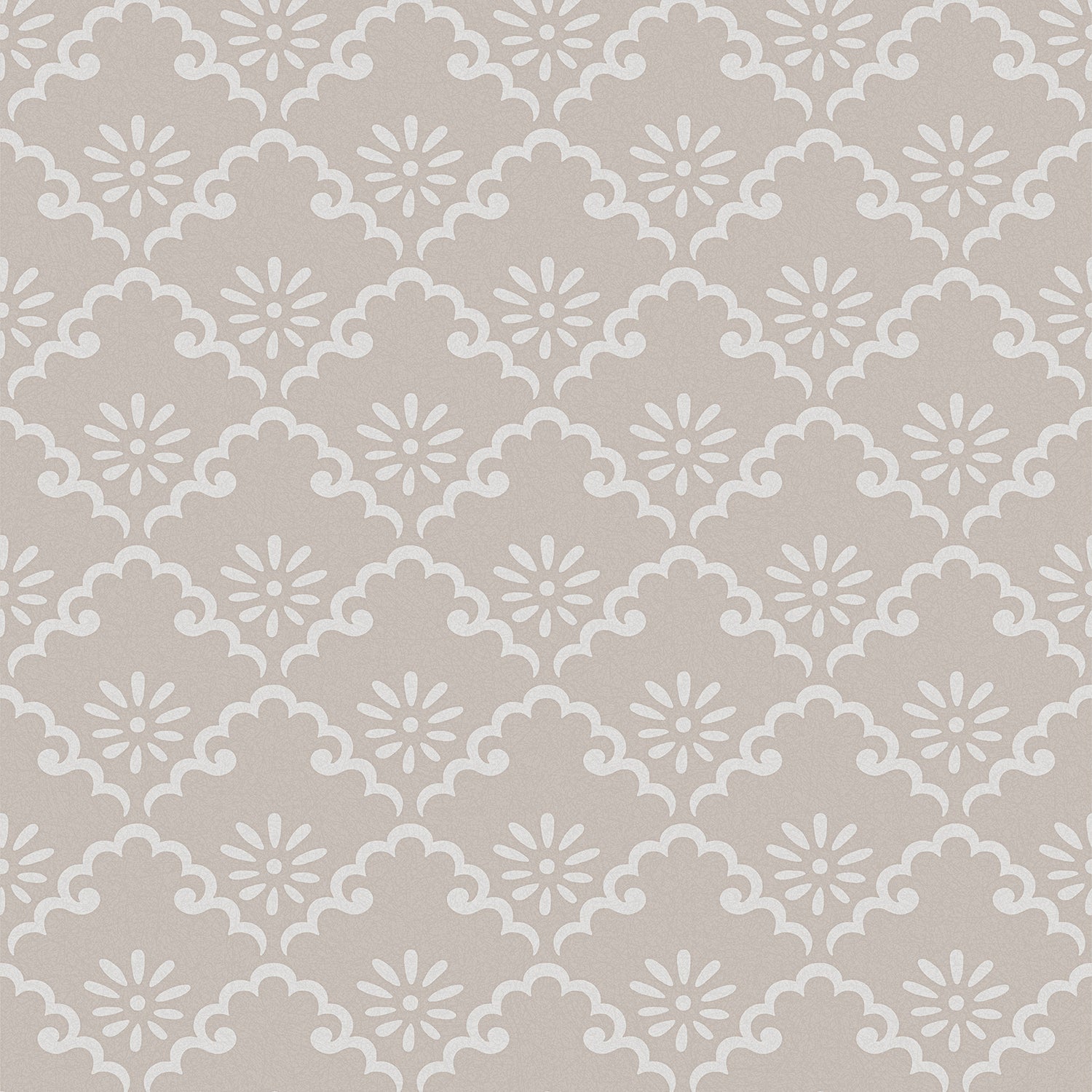 Laura Ashley Coralie Behang - Bloemen - 10mx52cm - Beige