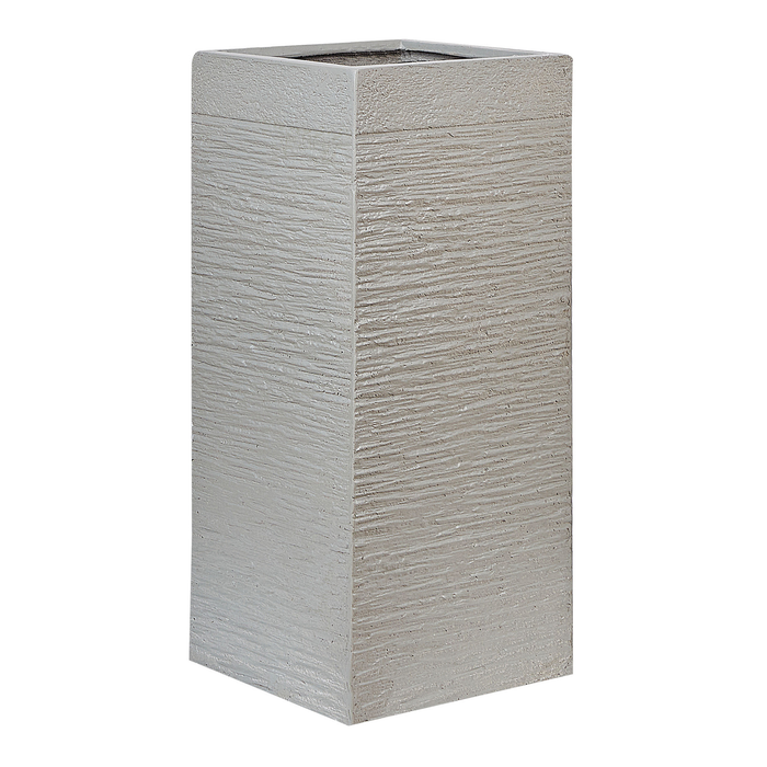 Beliani - DION - Plantenbak - Lichtgrijs - 60 cm - Klei-vezelmengsel