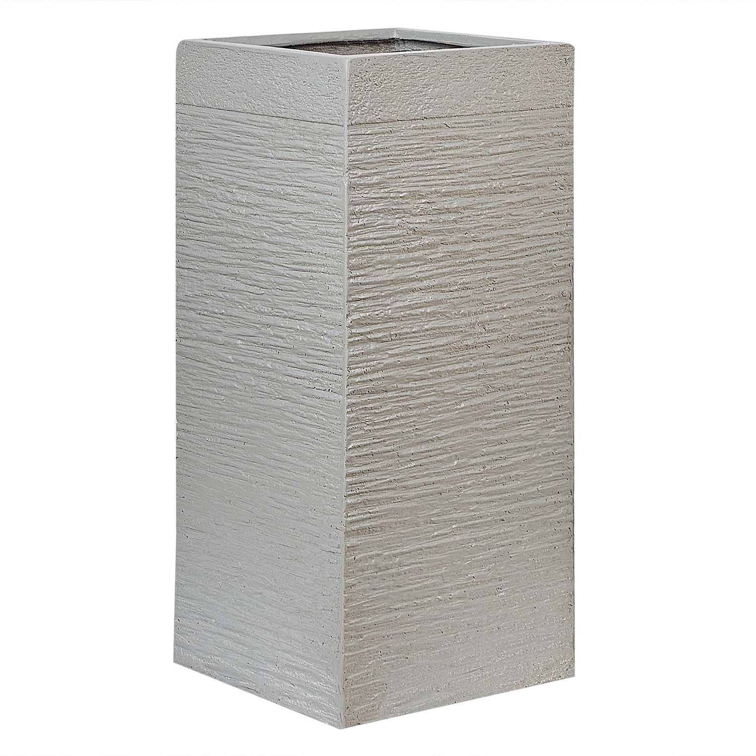 Beliani - DION - Plantenbak - Lichtgrijs - 70 cm - Klei-vezelmengsel