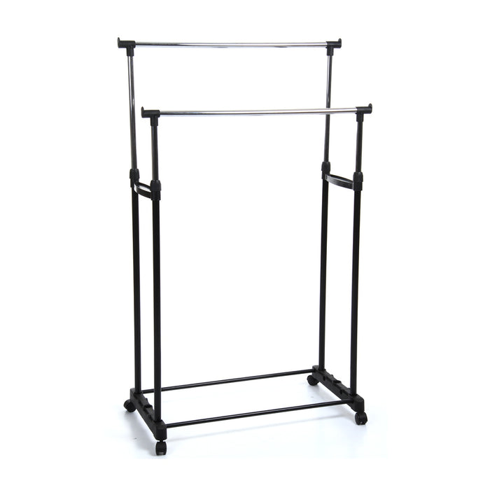 Five - Dubbele kledingrek op wielen