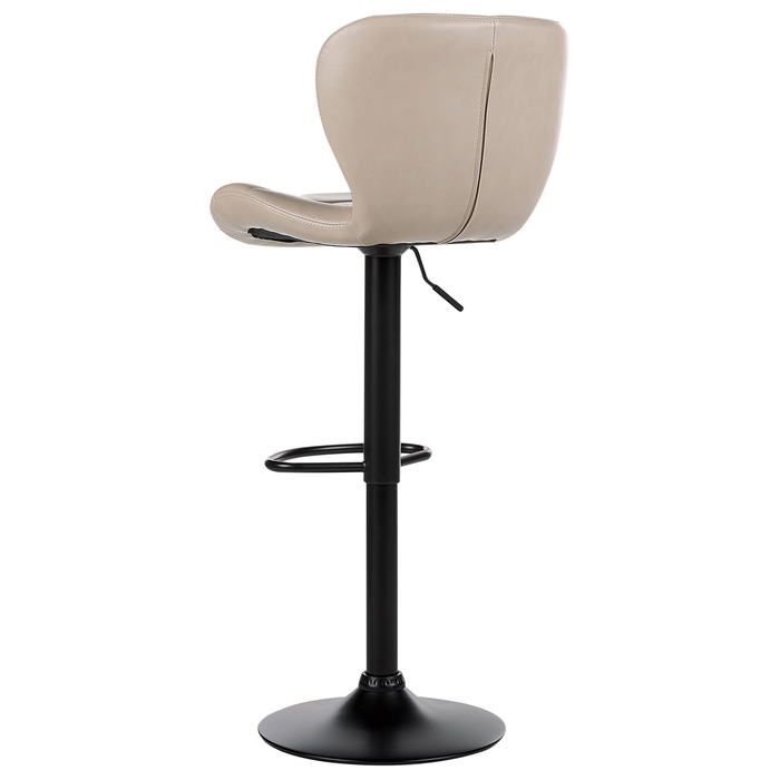 Beliani - VALETTA II - Barkruk set van 2 - Lichtbeige - Kunstleer