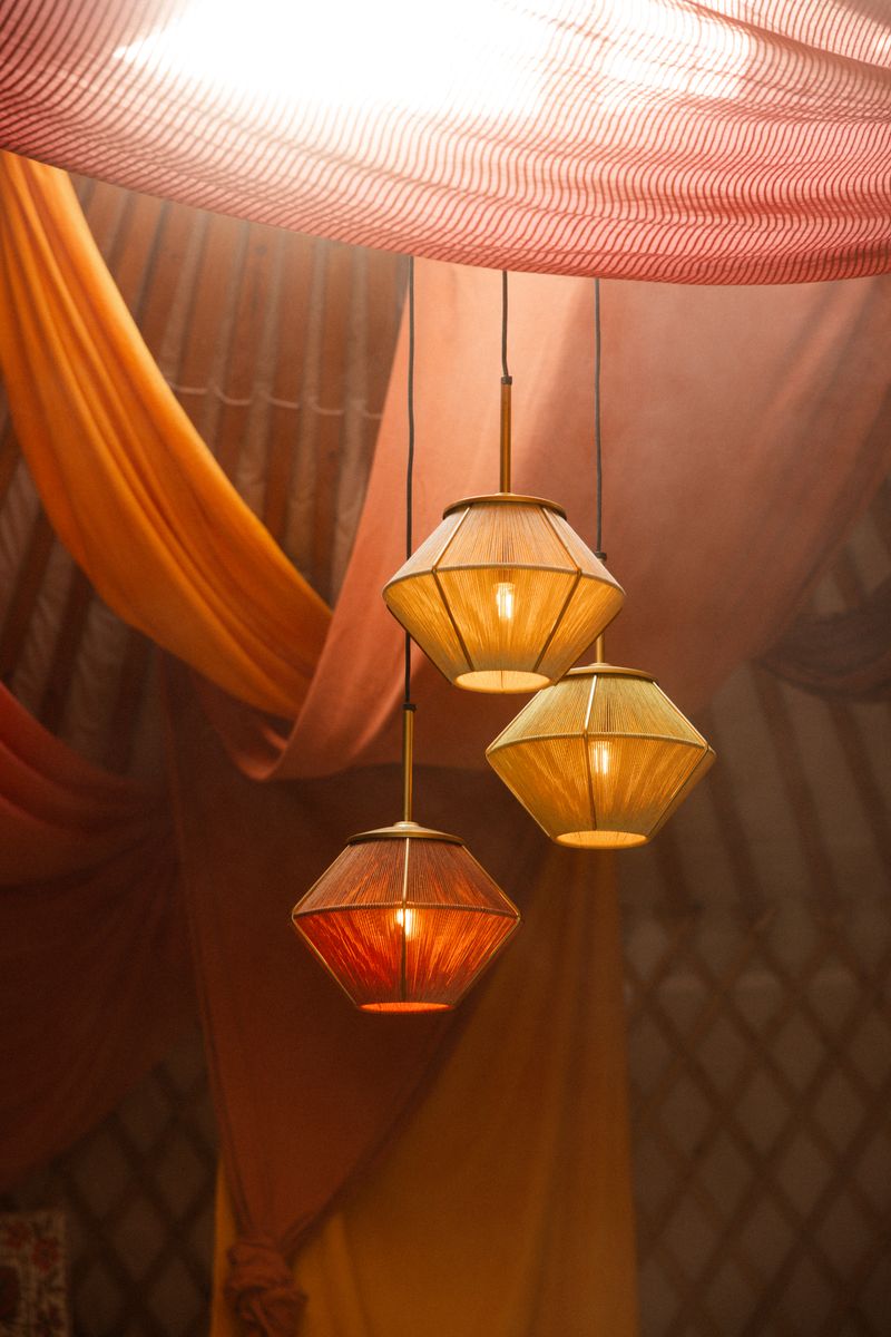 Sissy-Boy Bruin-roze hanglamp aural shades mini