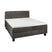 Boxspring Bilbao - Zwart|Antraciet|Grijs - Textiel