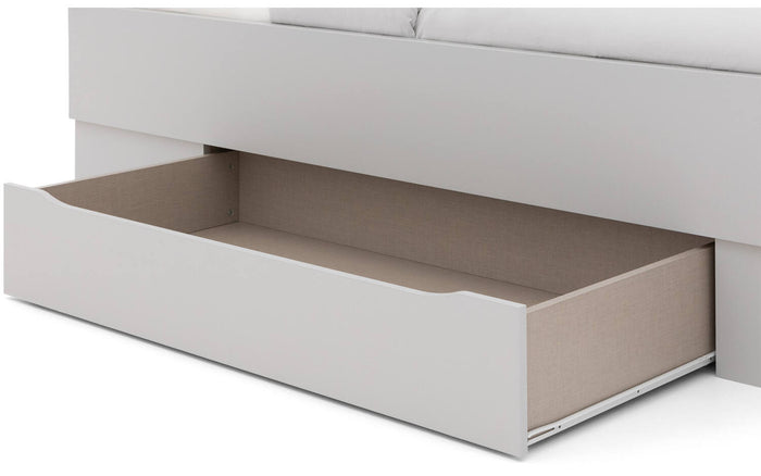 Goossens Bedframe Ita - 120 x 210 - Zijdegrijs met accent eiken