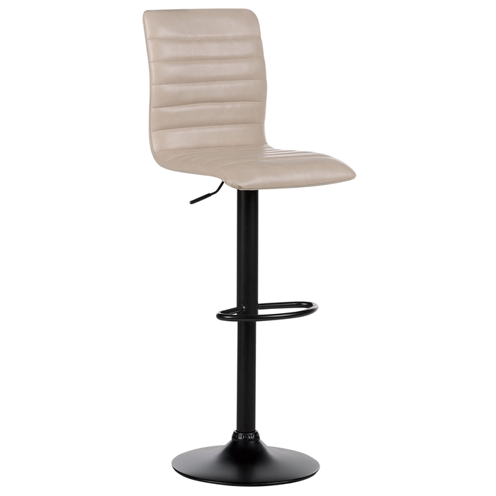 Beliani - LUCERNE II - Barkruk set van 2 - Lichtbeige - Kunstleer